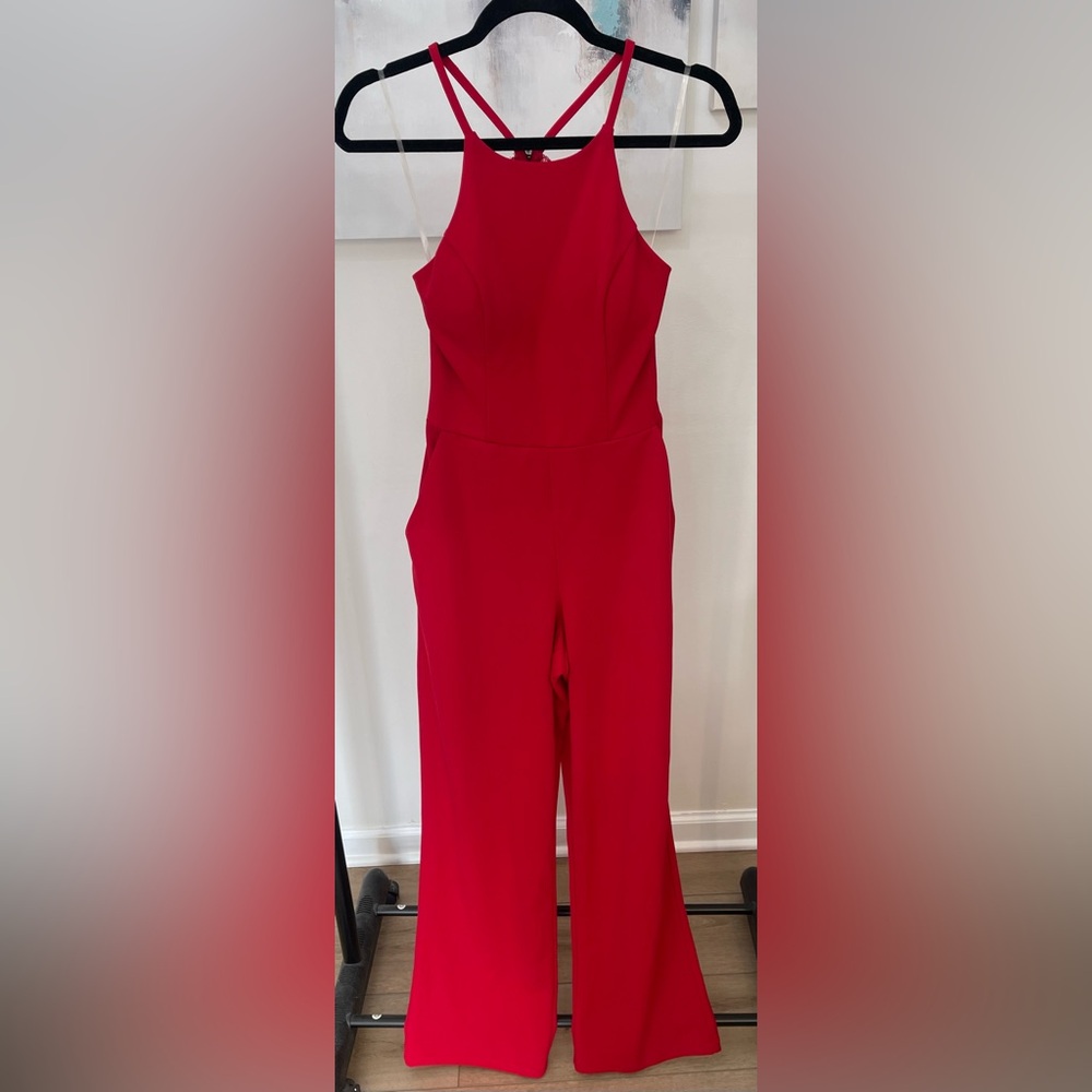 Speechless Vibrant Red Jumpsuit